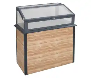 Hochbeet Schneckenschutz mit Frühbeetaufsatz, Holzoptik