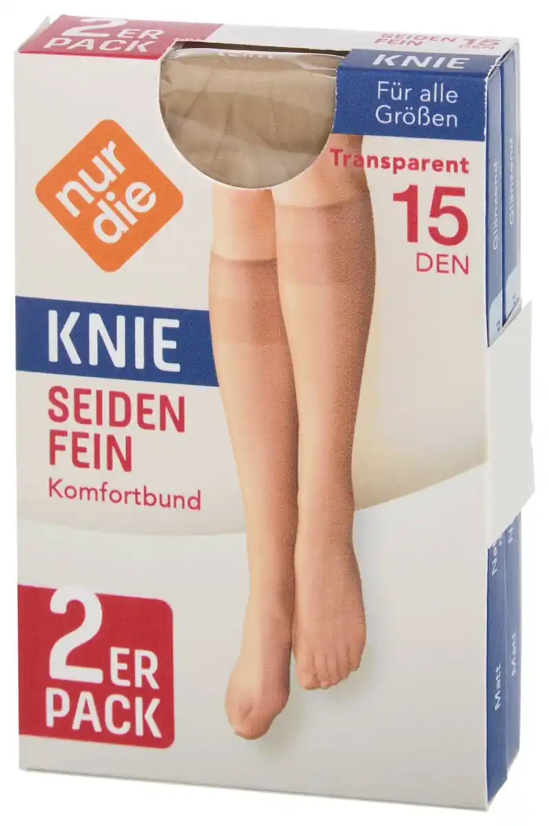 Bild 2 von NUR DIE Kniestrümpfe 15 DEN »Seidenfein«, 2 Paar