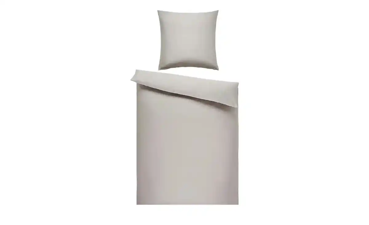Bild 1 von como Bettwäsche  Uni Satin ¦ beige ¦ Maße (cm): B: 135 Bettwaren > Bettwäsche-Sets > Ganzjahresbettwäsche - Möbel Kraft
