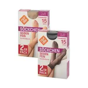 NUR DIE Söckchen »Seidenfein«, 2 Paar