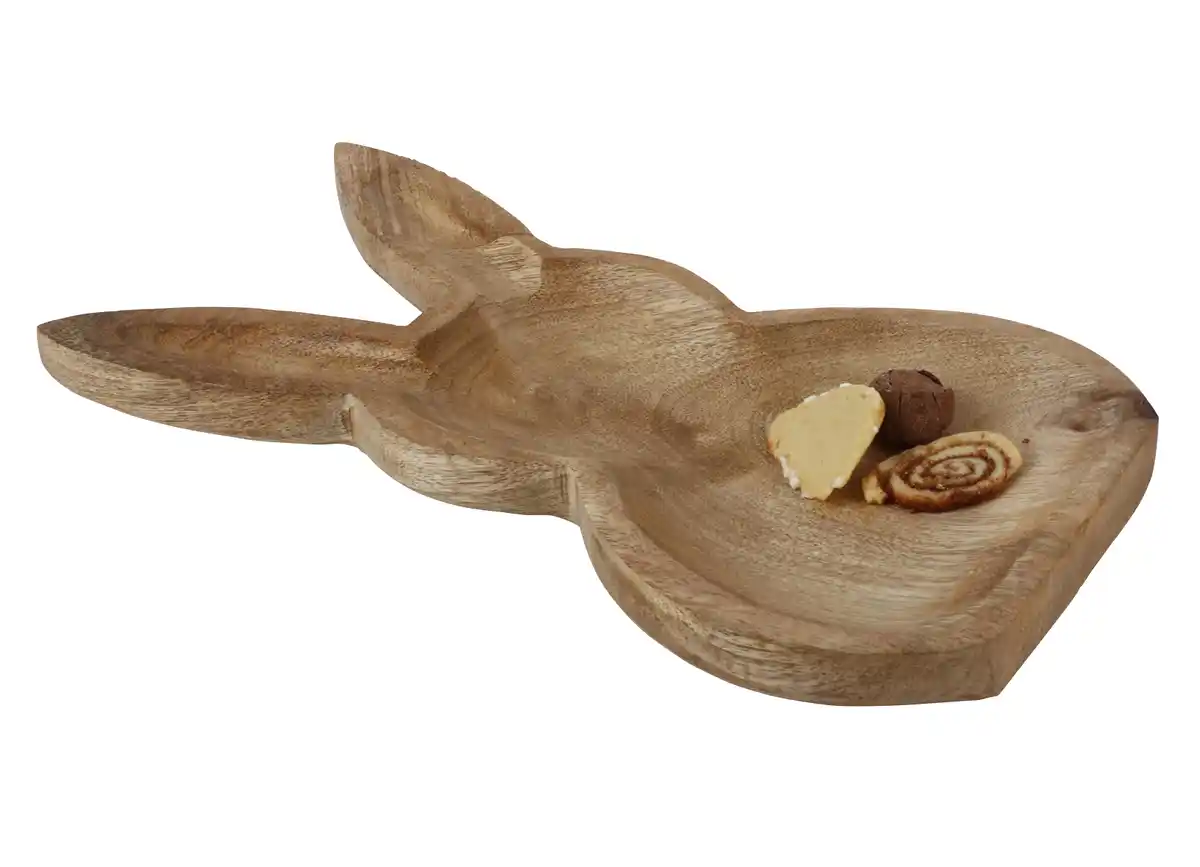 Bild 1 von Servierschale „Hase“ aus Mangoholz