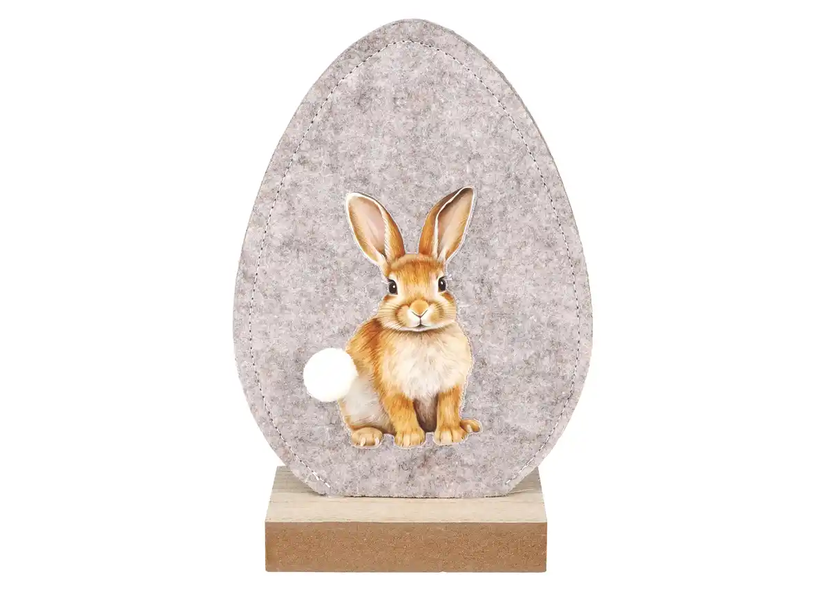 Bild 1 von Filz-Ei mit Hasendekor