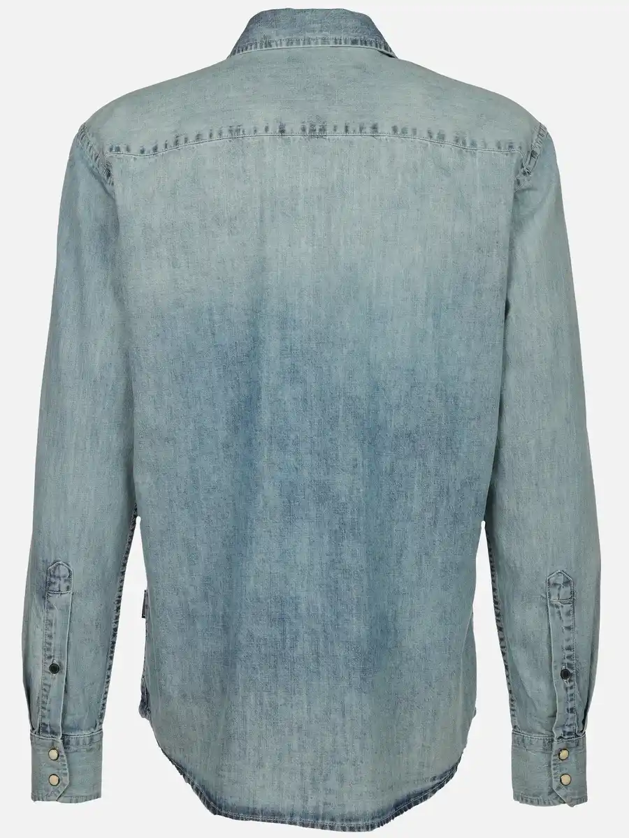 Bild 2 von Herren Jeanshemd mit Brusttaschen Blau