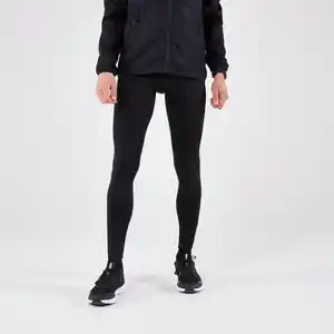 KALENJI Lauftights lang Herren - Run 100 Warm schwarz