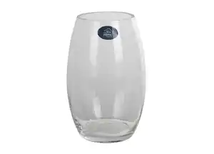 Glasvase bauchig rund