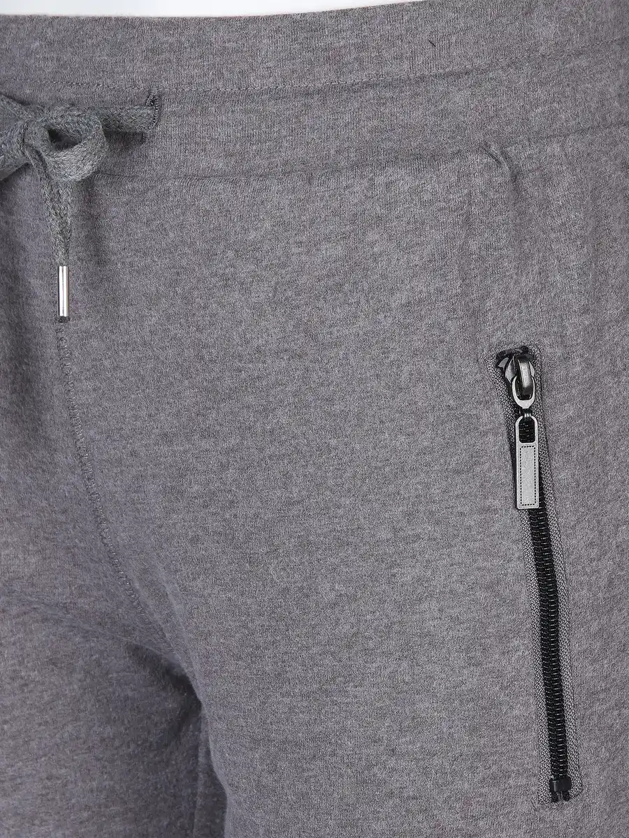 Bild 3 von Damen Jogginghose mit Bündchen und Reißverschluss-Taschen Grau