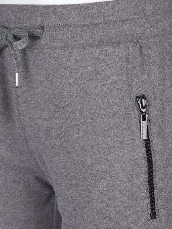 Bild 3 von Damen Jogginghose mit Bündchen und Reißverschluss-Taschen Grau