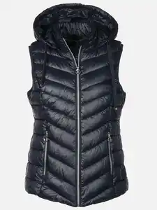 Damen Weste mit Kapuze Blau