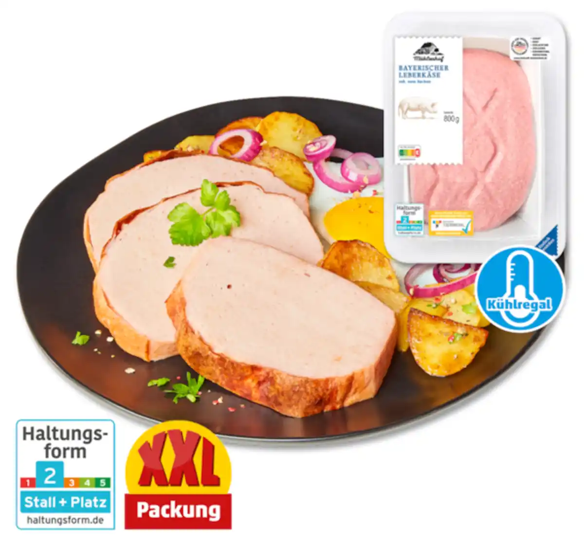 Bild 1 von MÜHLENHOF Frischer bayerischer Leberkäse*