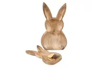 Servierschale „Hase“ aus Mangoholz