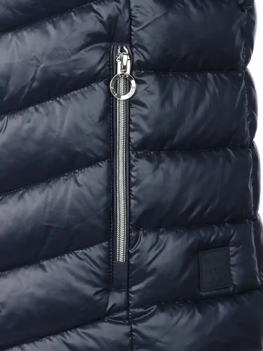 Bild 4 von Damen Weste mit Kapuze Blau