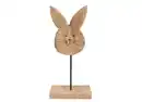 Bild 1 von Holz-Osterhasenkopf auf Holzsockel