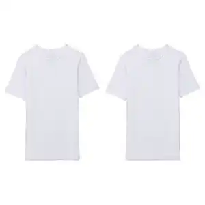 UP2FASHION MEN Herren Bambus T-Shirt 2er-Pack, Weiß, M
