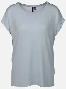 Vero Moda VMAVA PLAIN SS TOP GA Shirt Blau