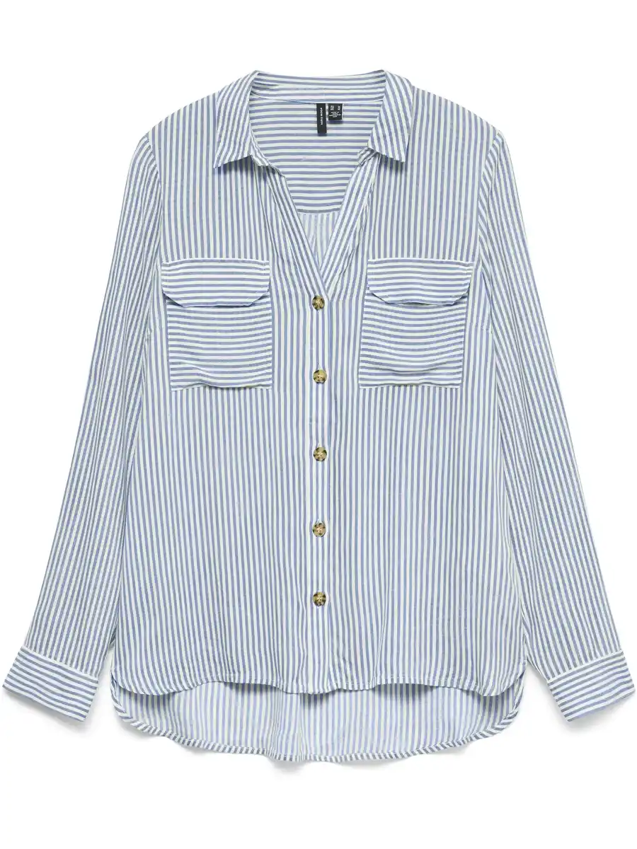 Bild 1 von Vero Moda VMBUMPY L/S SHIRT NEW Bluse Blau