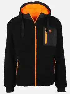 Herren Wendejacke mit vielen Details Schwarz