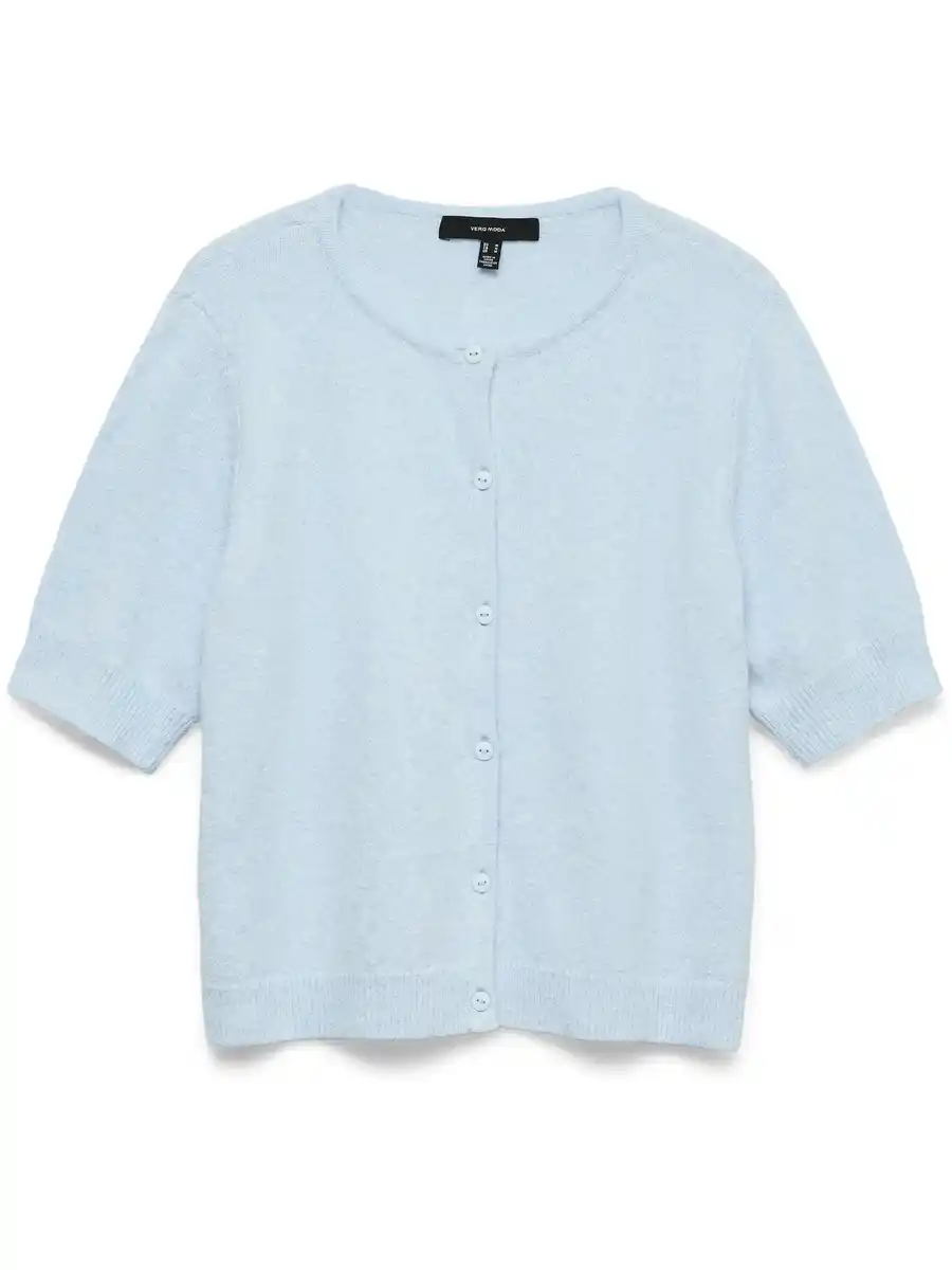 Bild 1 von Vero Moda VMDOFFY 2/4 O-NECK BUTTON Strickjacke Blau