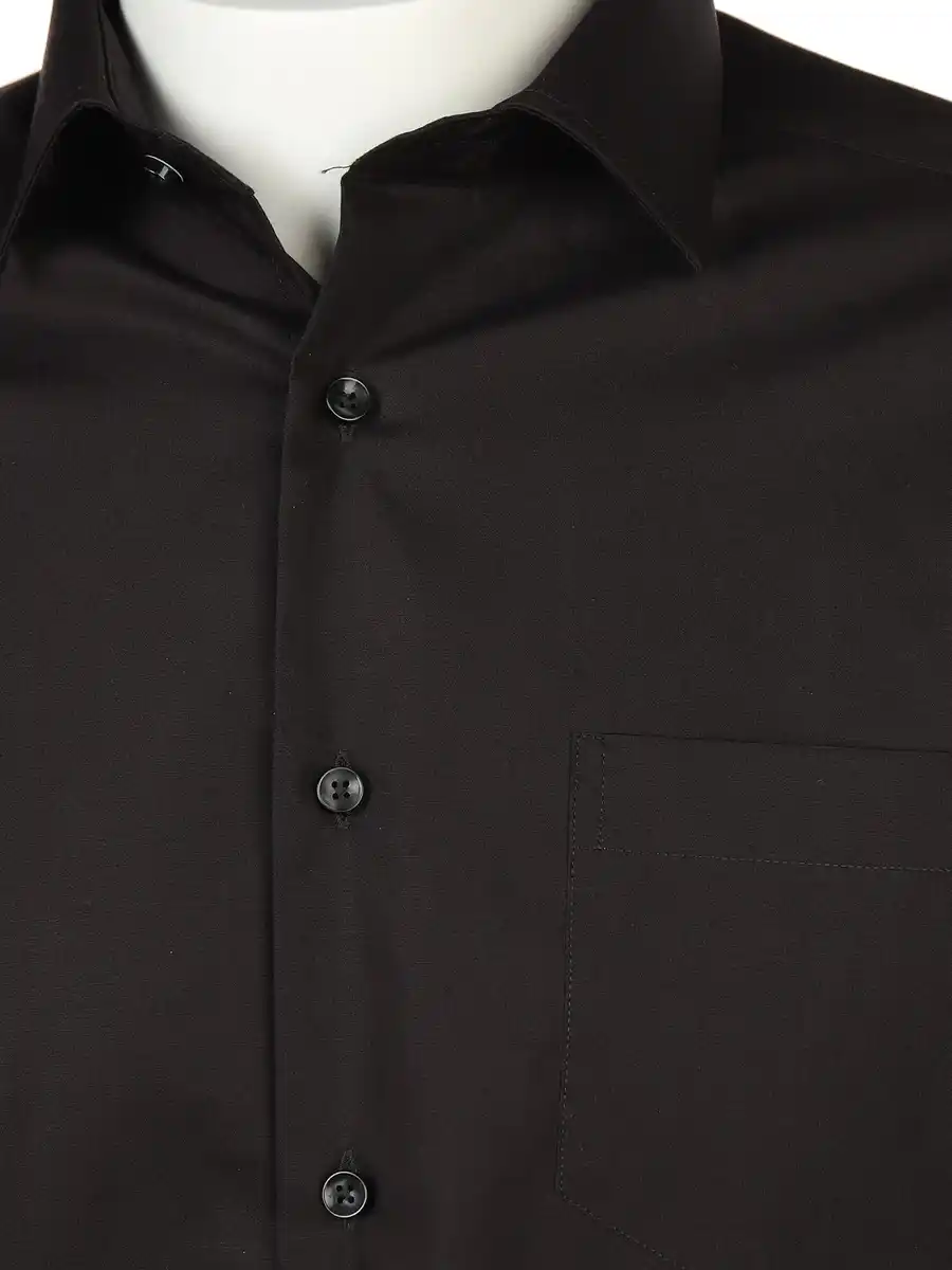 Bild 3 von Herren Cityhemd mit langem Arm Schwarz