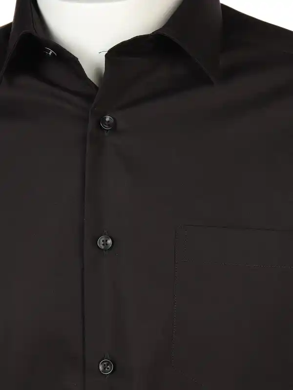 Bild 3 von Herren Cityhemd mit langem Arm Schwarz