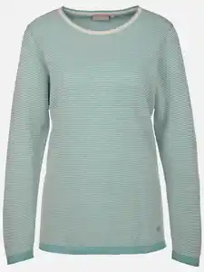 Damen Strukturpullover Türkis