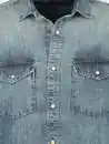 Bild 3 von Herren Jeanshemd mit Brusttaschen Blau