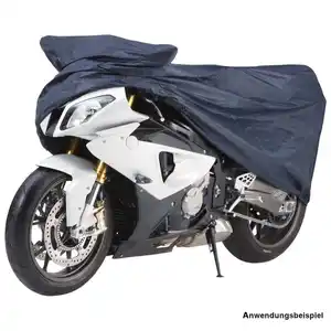 Motorradabdeckung Gr. M UV-beständig aus Polyethan in der Farbe blau