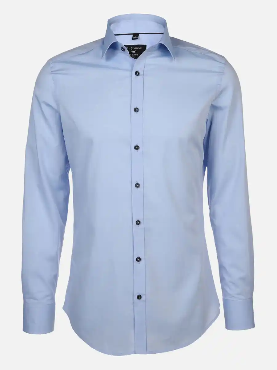 Bild 1 von Herren Cityhemd mit langem Arm Blau