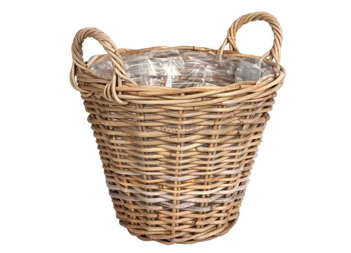 Bild 1 von Weiden-Pflanzkorb mit Folie ausgeschlagen