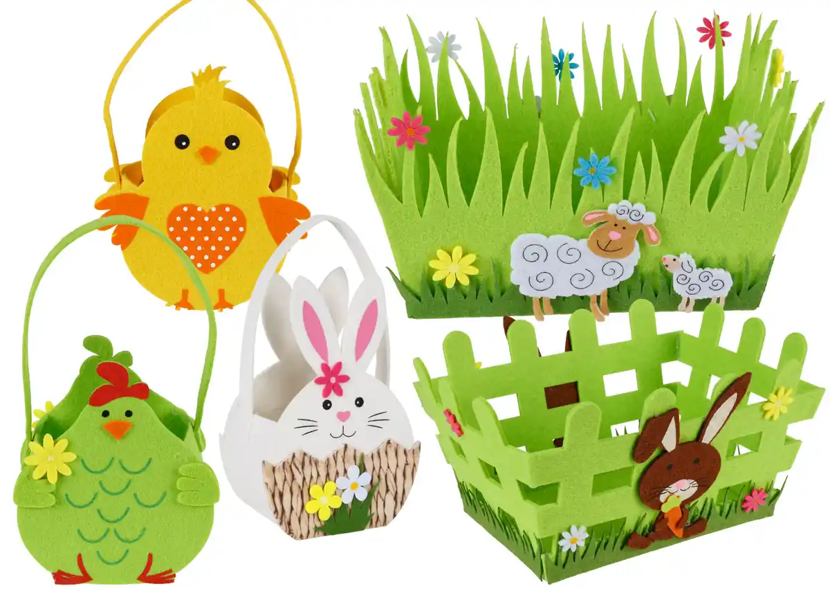 Bild 1 von Osterkörbe und -nester aus Filz