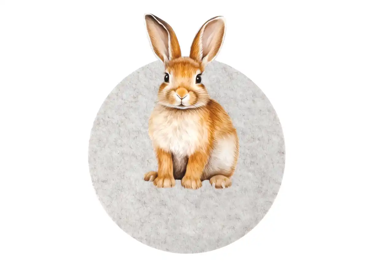 Bild 1 von Filz-Platzset mit Hasendekor