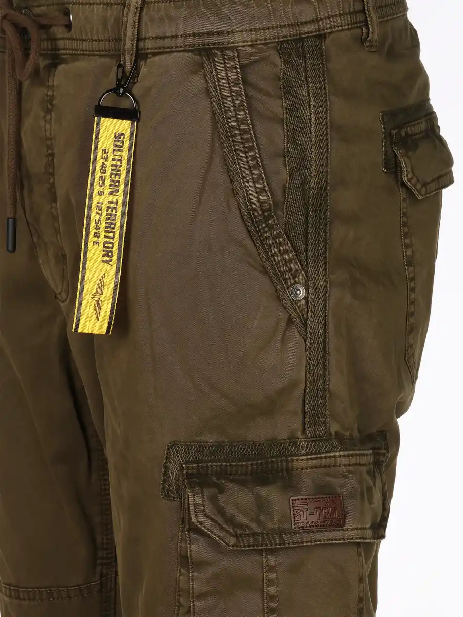 Bild 4 von Herren Cargohose mit Komfortbund Oliv