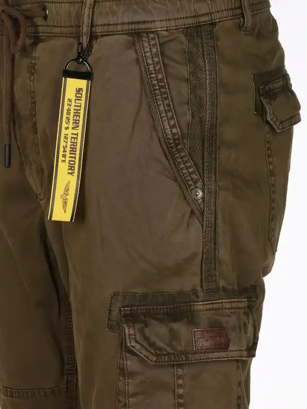 Bild 4 von Herren Cargohose mit Komfortbund Oliv