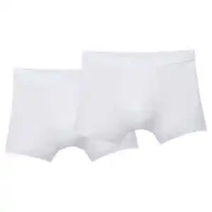 UP2FASHION MEN Herren Bambus Retropants, 2er-Pack, Weiß, M