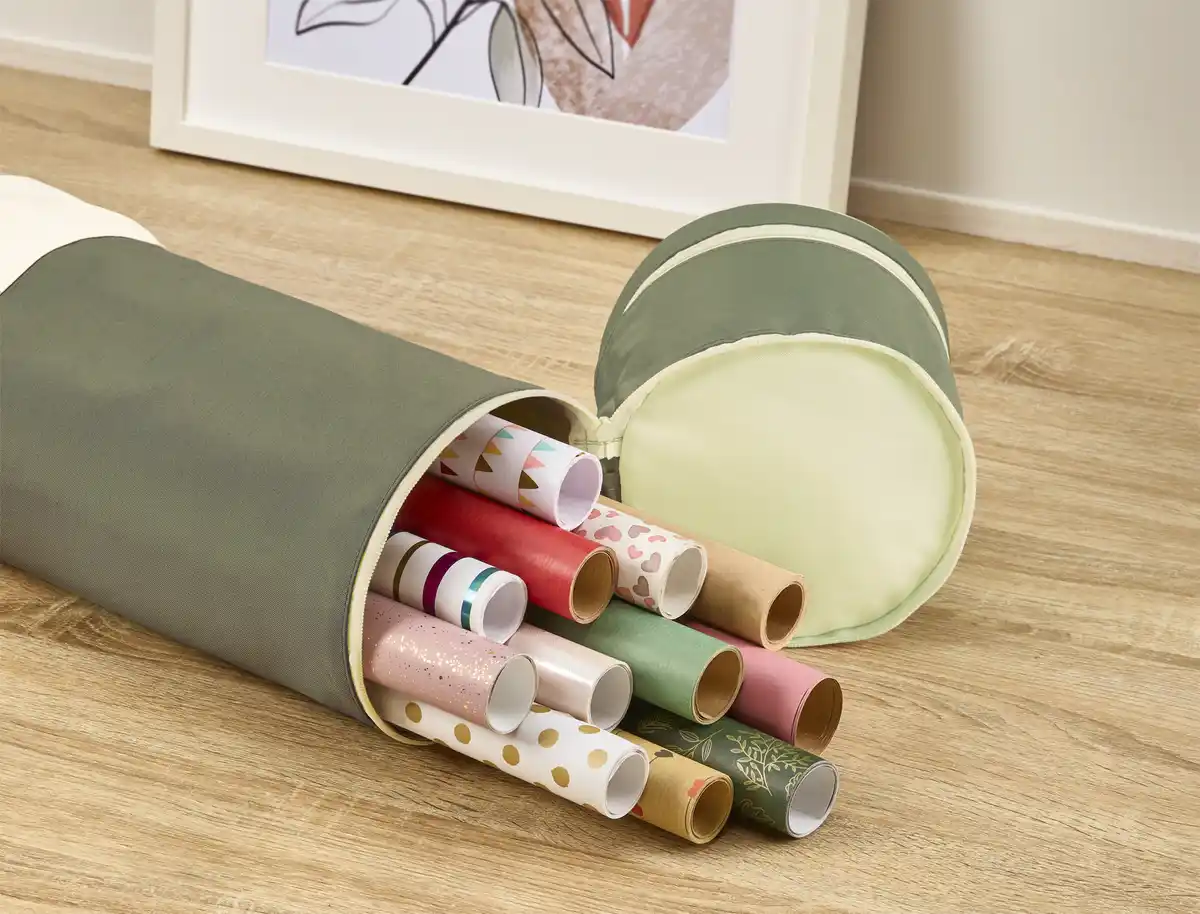 Bild 3 von IDEENWELT Geschenkpapierorganizer Oliv