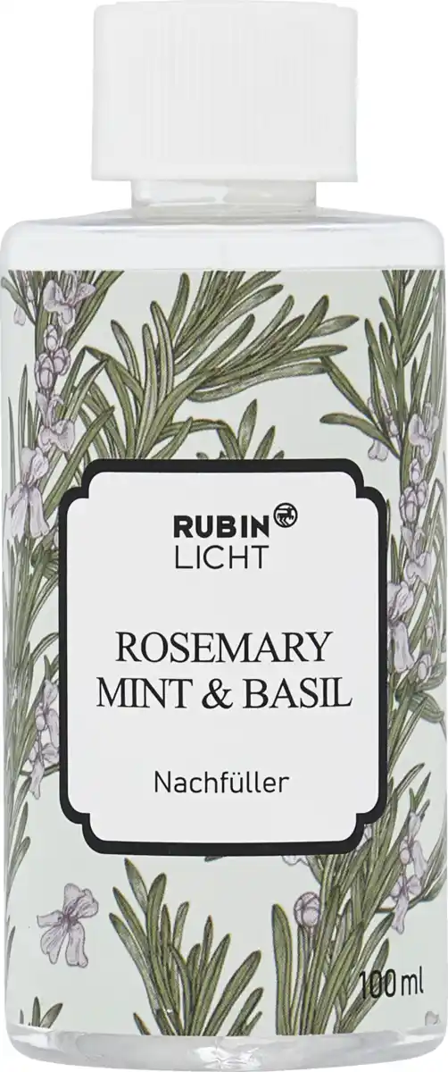 Bild 1 von RUBIN LICHT Nachfüller Rosemary Mint & Basil 100ml, 100 ml