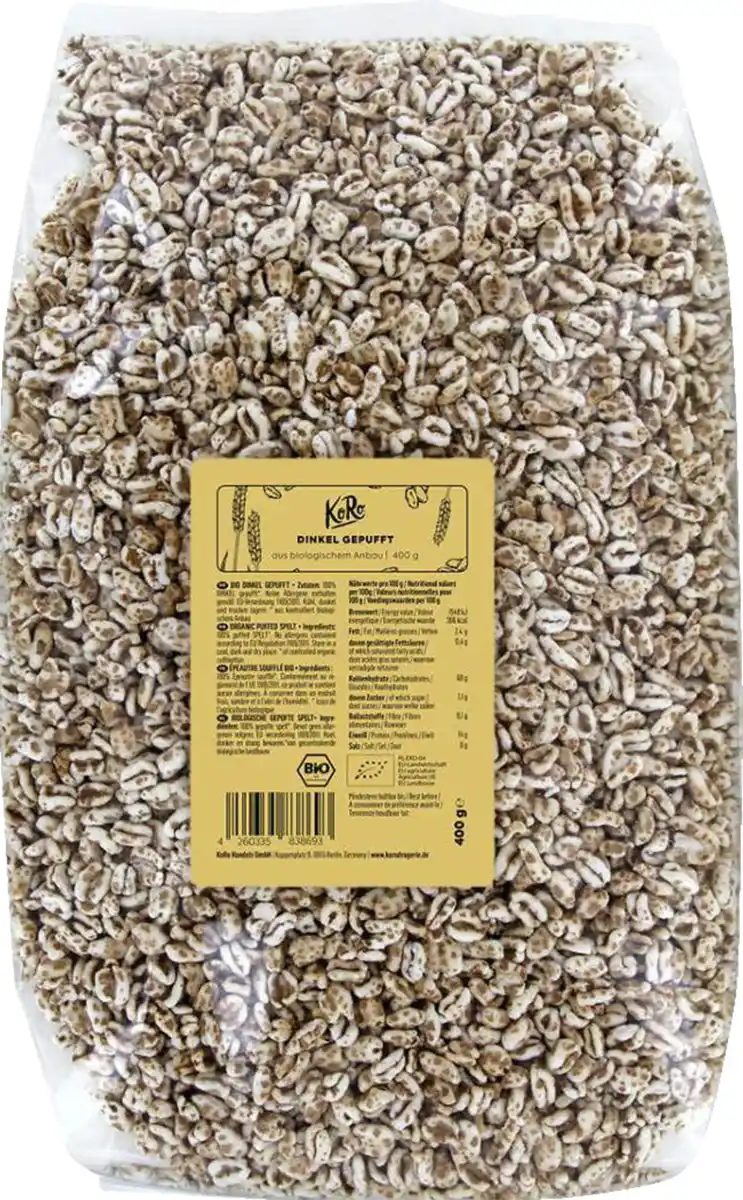 Bild 1 von KoRo Bio Dinkel gepufft, 400 g