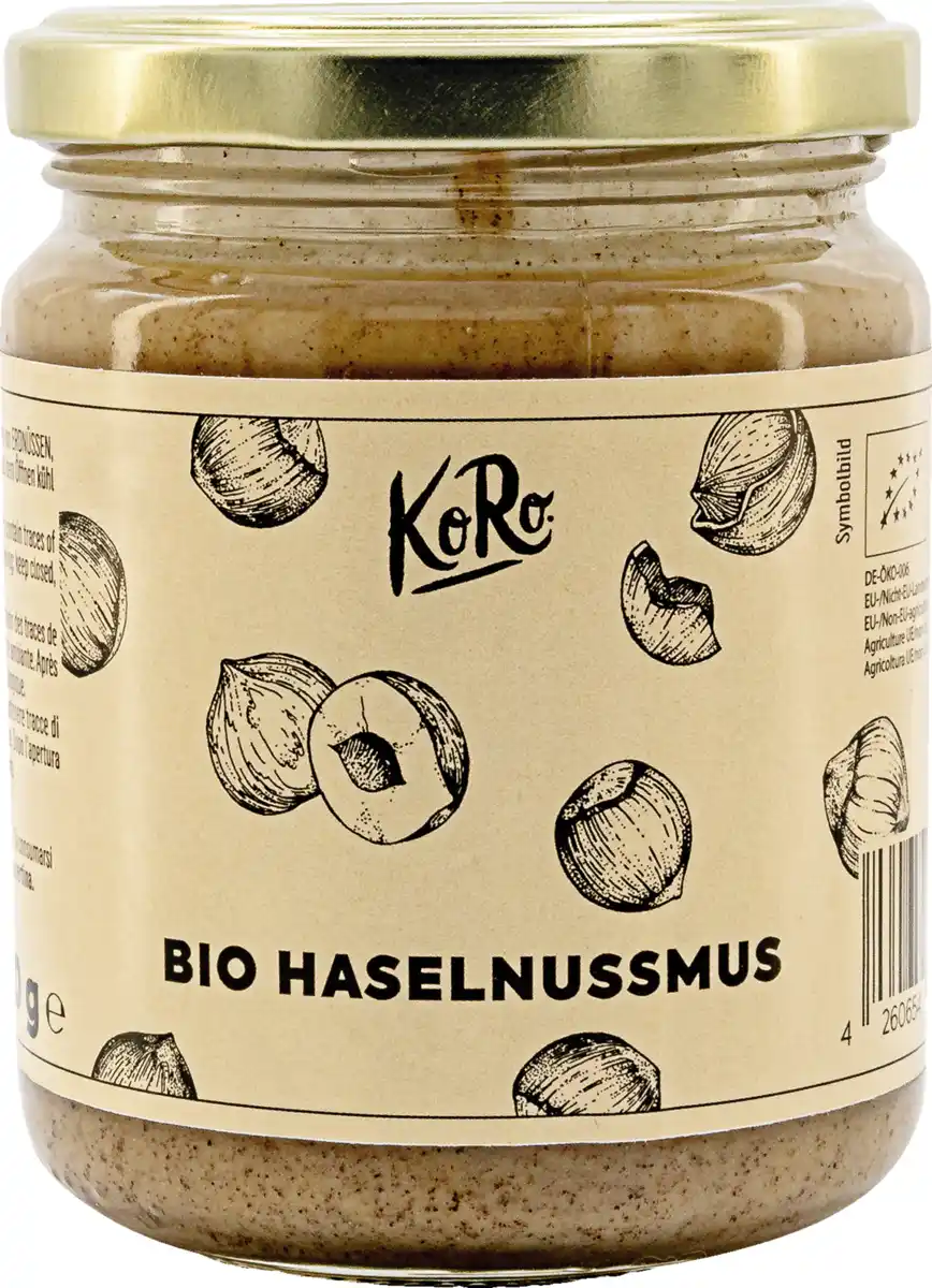 Bild 1 von KoRo Bio Haselnussmus, 250 g