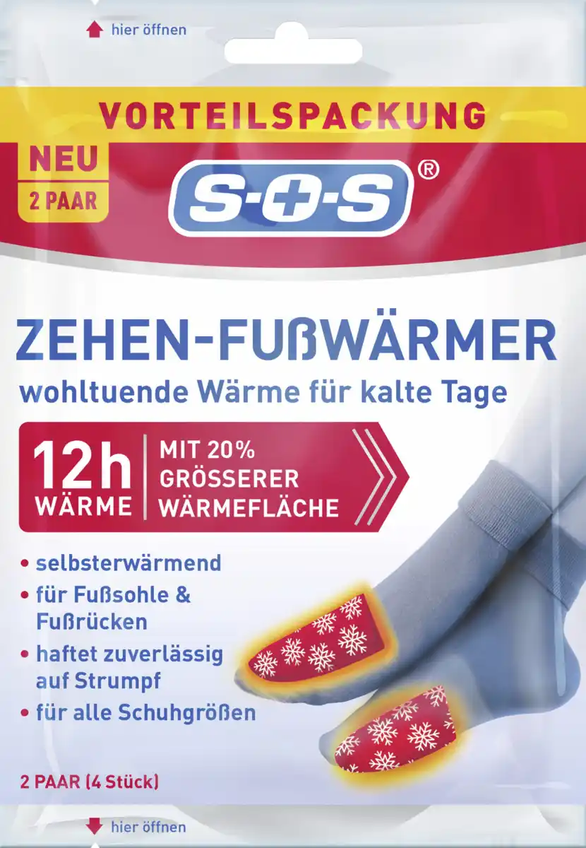Bild 1 von SOS Zehen-Fußwärmer 2 Paar