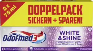 Odol med3 Odol-med3 White Shine Zahncreme 2x75ml, 150 ml