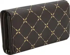 IDEENWELT GELDBÖRSE MIT MUSTER BRAUN