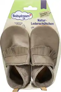 Babydream Natur-Lederschühchen Gr. 18/19 taupe