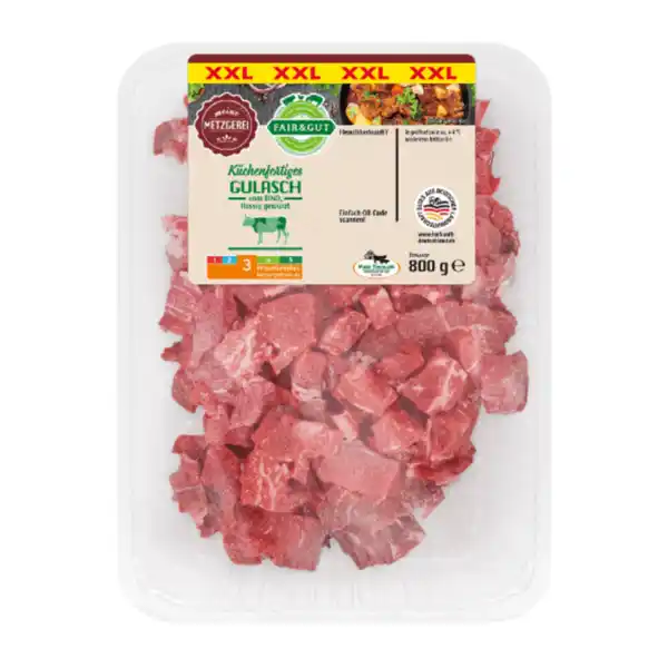 Bild 2 von FAIR & GUT Gulasch XXL 800g