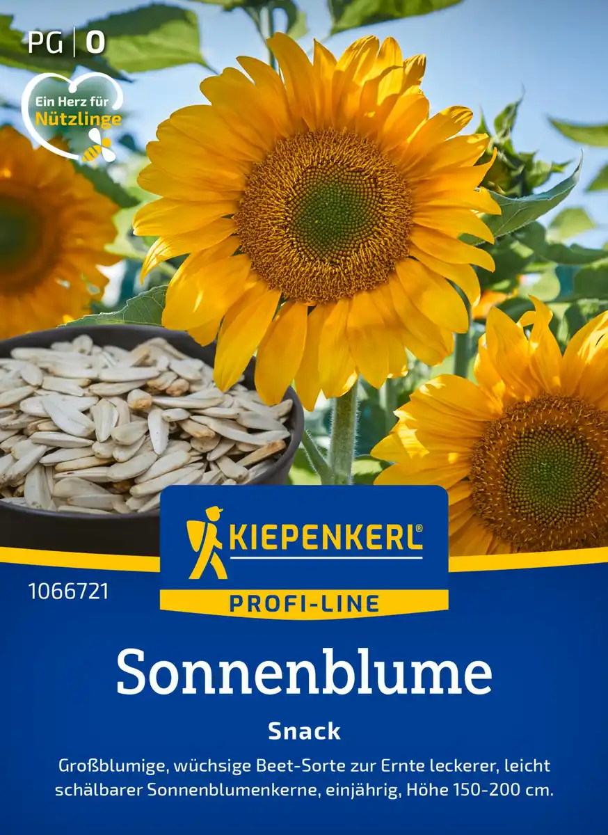 Bild 1 von Kiepenkerl Profi-Line Blumensamen Sonnenblumen Snack für ca. 20 Pflanzen