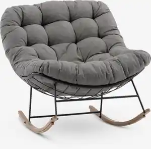 Outdoor Schaukelstuhl JUNGLEDAL schwarz