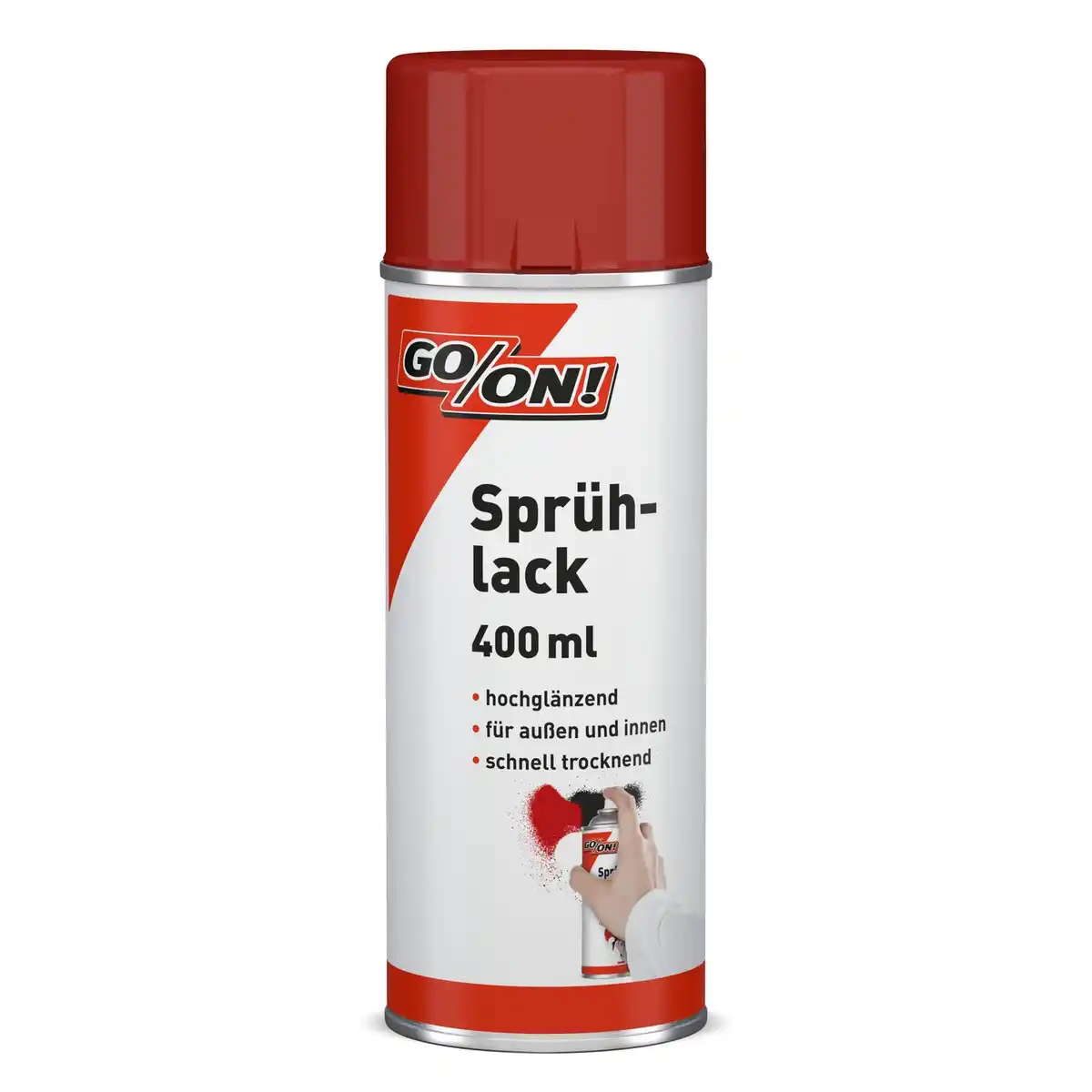 Bild 1 von GO/ON! Sprühlack, 400 ml, feuerrot
