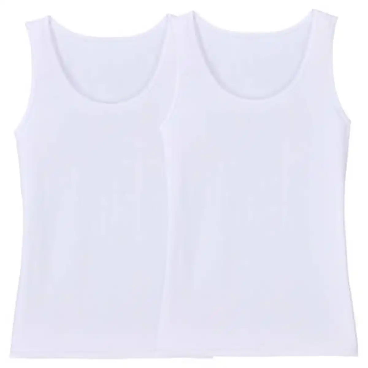 Bild 1 von UP2FASHION BASICS Damen Unterhemd 2er-Pack, Tanktop, Weiß, S 36/38