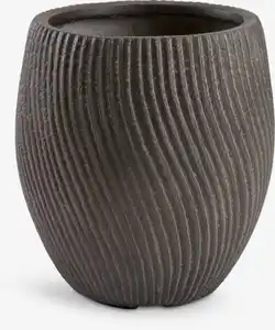 Pflanzkübel STORLIRE Ø31xH34 braun