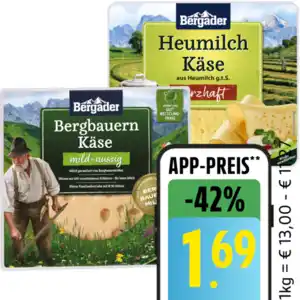 Bergader Bergbauern Käse, Heumilchkäse oder Bergkäse