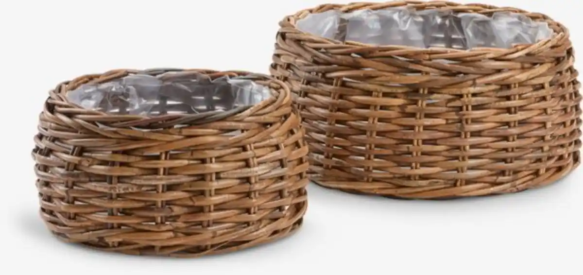 Bild 1 von Pflanzkorb ORRE Ø41/30 Kubu braun 2 Stk./Pck