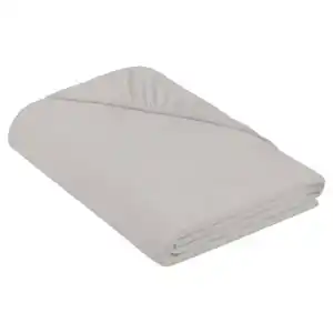 NOVITESSE Supersoft-Spannbetttuch, Komfortgröße, Hellgrau